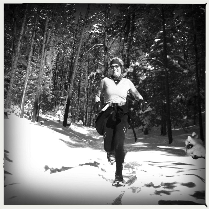 snowshoeing
